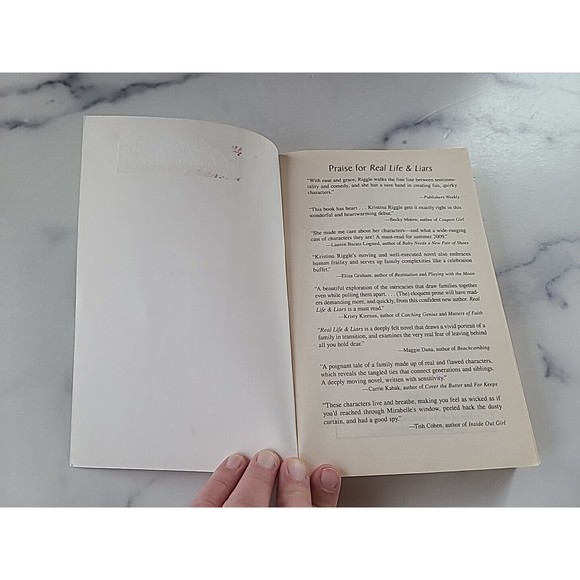 Real Life and Liars by Kristina Riggle (2009, Trade Paperback) - Picture 2 of 10